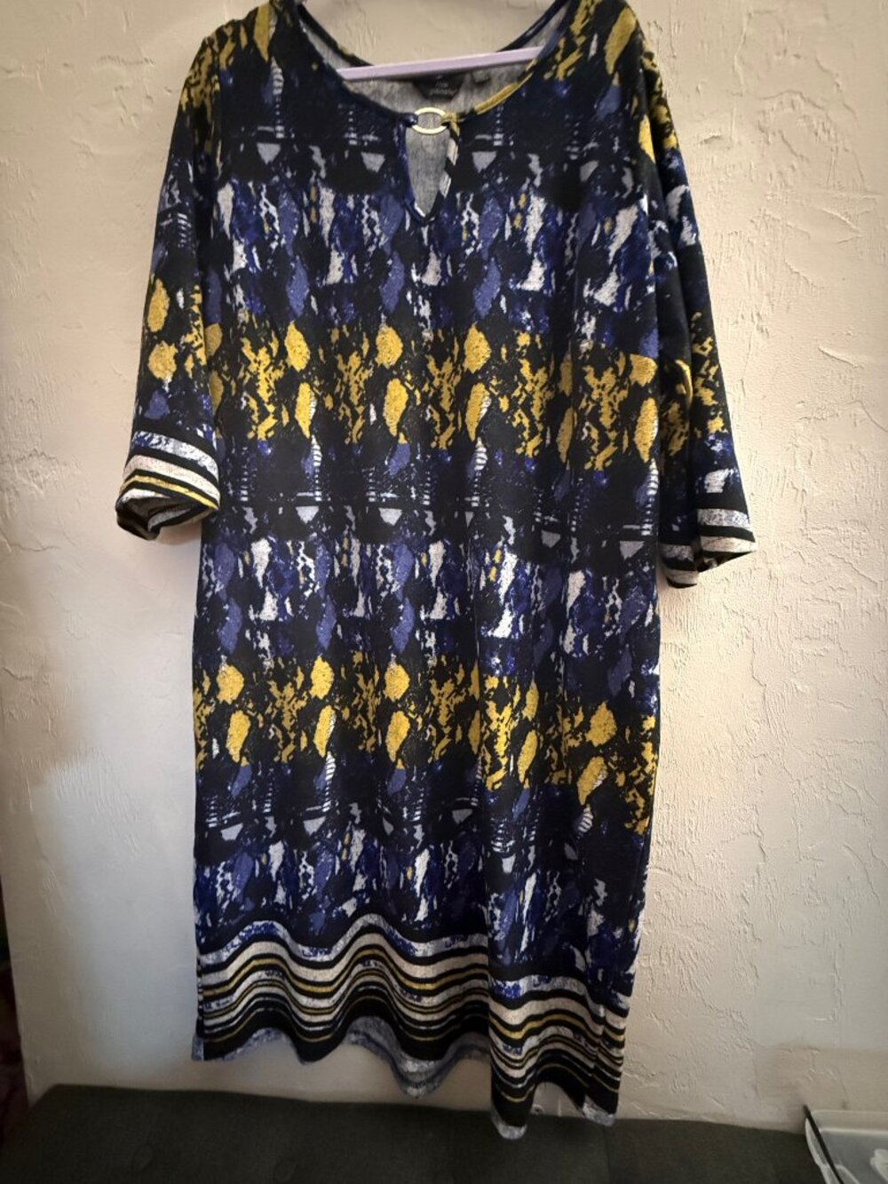 Mlle Gabrielle, Midi Dress, Multi Colored, 3X